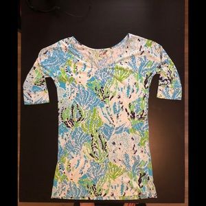 Lily Pulitzer 3/4 sleeve cotton dress